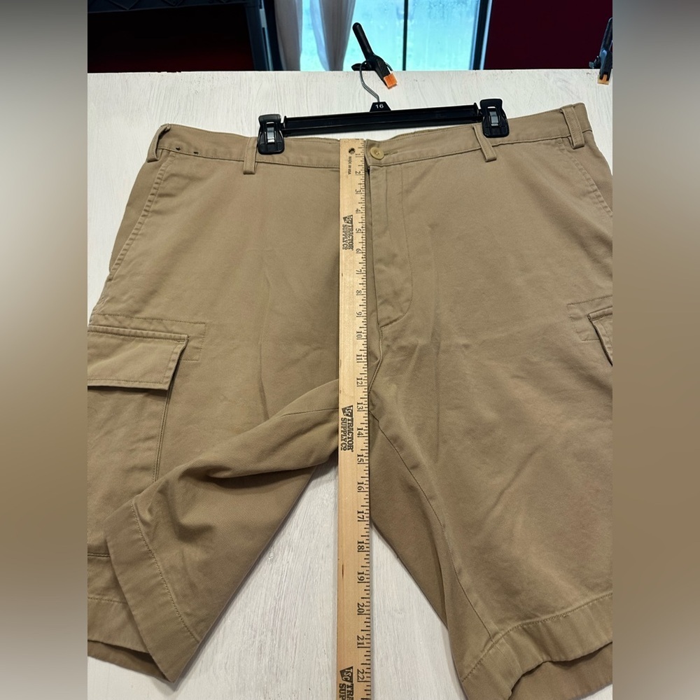 Nautica Clipper Cargo Shorts 42W Relax Fit Khaki Cotton Outdoor Pockets Casual - Picture 9 of 9
